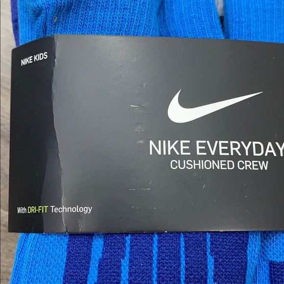 NIKE EVERYDAY CUSHIONED CREW SOCKS YTH 3Y-5Y - Picture 16 of 16